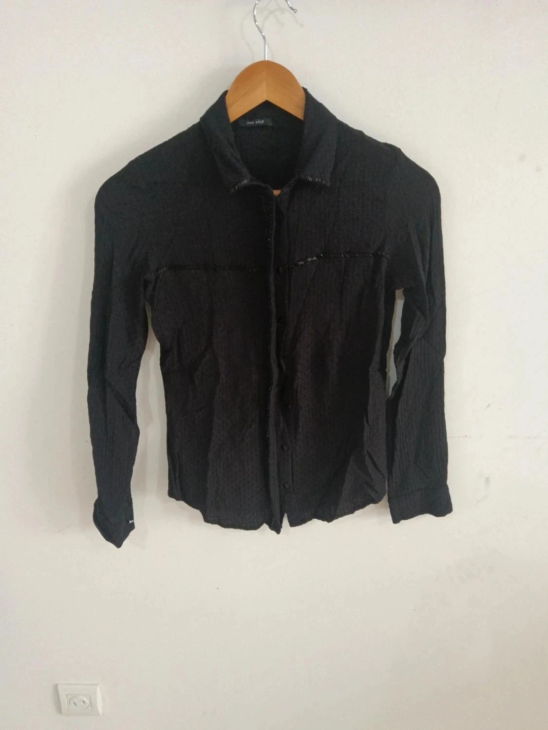 C133 chemise noir one step 36